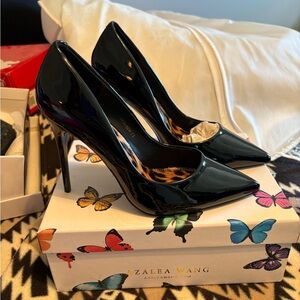 Azalea Wang Black Patent Leather Heels